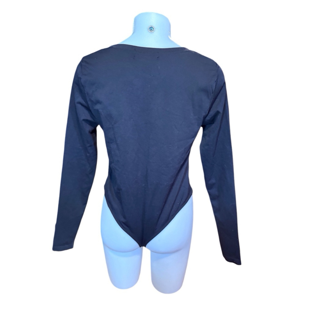 Women's AND NOW THIS Bodysuit XL/XXL Black Long Sleeve - Picture 2 of 3